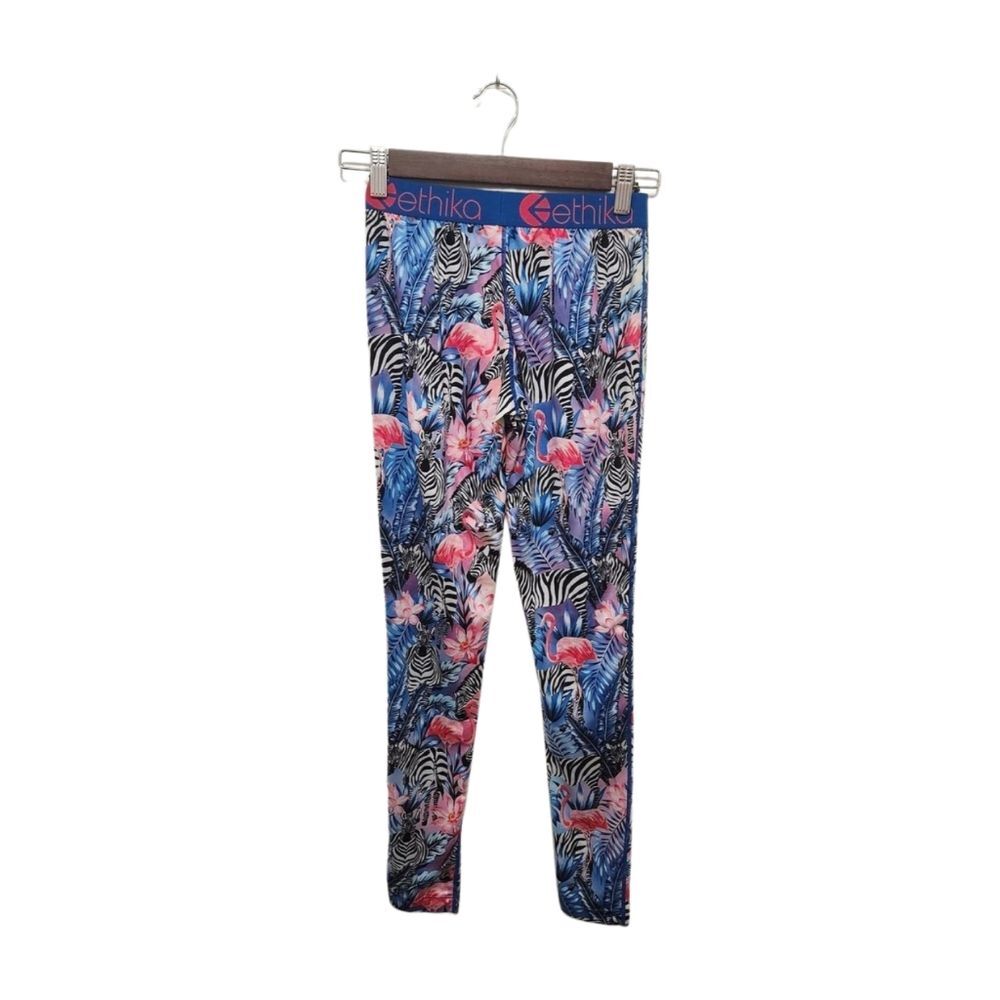 ethika Zebra Paradise Sports Bra and Leggings Set XS - Picture 8 of 8